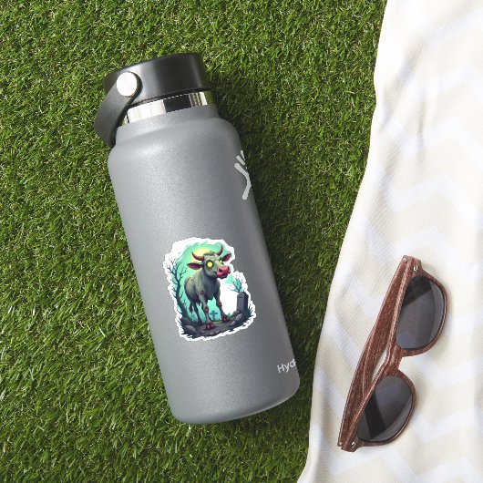 Zombie Cow Apokalypse Aufkleber (HydroFlask Insitu)