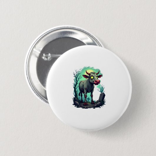 Zombie Cow Apokalypse Button (Vorne & Hinten)