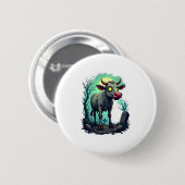 Zombie Cow Apokalypse Button (Vorne & Hinten)