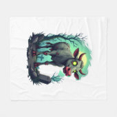 Zombie Cow Apokalypse Fleecedecke (Vorderseite (Horizontal))