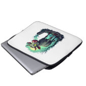 Zombie Cow Apokalypse Laptopschutzhülle (Vorne Knopf)