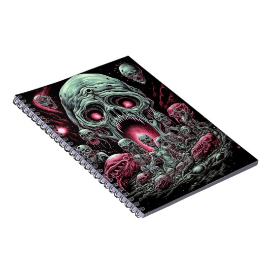 Zombie Creatures Sci-fi Horror Art Notizblock (Rechte Seite)