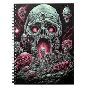 Zombie Creatures Sci-fi Horror Art Notizblock