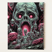 Zombie Creatures Sci-fi Horror Art Planer (Rückseite)
