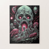 Zombie Creatures Sci-fi Horror Art Puzzle (Vertikal)