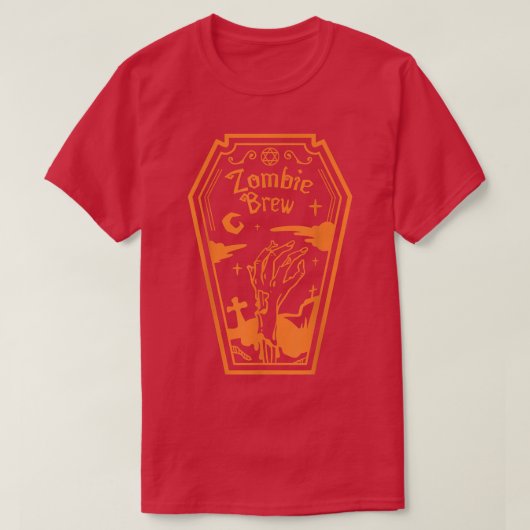 Zombie Crew Coffin Happy Beängstigend Halloween Ni T-Shirt (Design vorne)