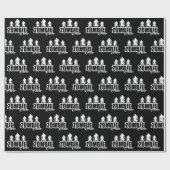 Zombie-Crew mit drei Zombies Geschenkpapier (Flach)