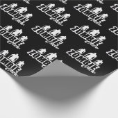 Zombie-Crew mit drei Zombies Geschenkpapier (Ecke)