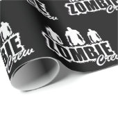 Zombie-Crew mit drei Zombies Geschenkpapier (Rolleneckpunkt)