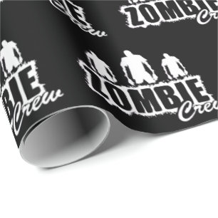 Zombie-Crew mit drei Zombies Geschenkpapier