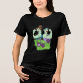 Zombie-Crew Tri-Blend Shirt (Vorderseite)