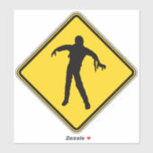 Zombie Crossing Aufkleber (Blatt)