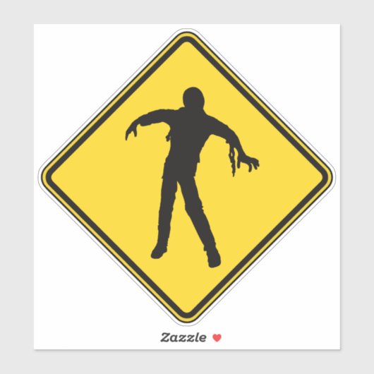 Zombie Crossing Aufkleber (Blatt)