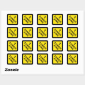 Zombie Crossing Sticker (Blatt)