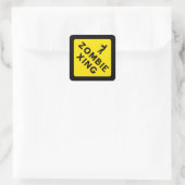 Zombie Crossing Sticker (Tasche)