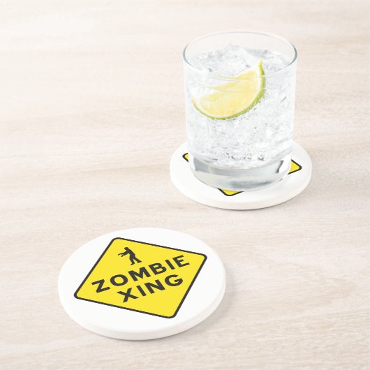 Zombie Crossing Untersetzer (Seite)
