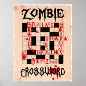 Zombie Crossword Poster (Vorne)