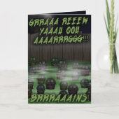 Zombie Cupcake Geburtstag #4 Karte (Vorderseite)