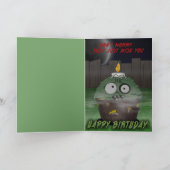 Zombie Cupcake Geburtstag #4 Karte (Innenseite)