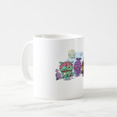 Zombie Cupcake Halloween Kaffeetasse (Vorderseite Links)