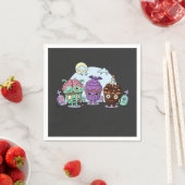 Zombie Cupcake Halloween Serviette (Beispiel)
