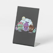 Zombie Cupcake Halloween Sockelschild (Vorderseite)
