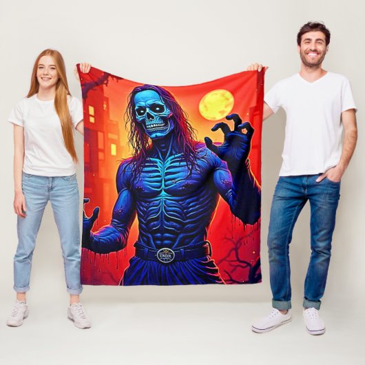 Zombie-Dämon in Stadtdesign Fleecedecke (Beispiel)