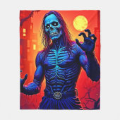Zombie-Dämon in Stadtdesign Fleecedecke (Vorderseite)