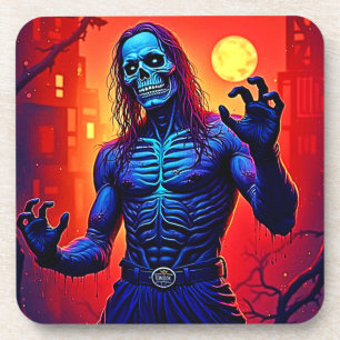 Zombie-Dämon in Stadtdesign Getränkeuntersetzer