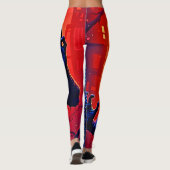 Zombie-Dämon in Stadtdesign Leggings (Rückseite)