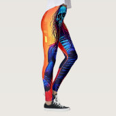 Zombie-Dämon in Stadtdesign Leggings (Rechts)