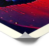 Zombie-Dämon in Stadtdesign Poster (Ecke)