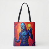 Zombie-Dämon in Stadtdesign Tasche (Vorderseite)