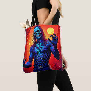 Zombie-Dämon in Stadtdesign Tasche