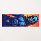 Zombie-Dämon in Stadtdesign Yogamatte (Vorderseite (Horizontal))