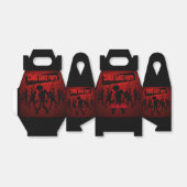 Zombie Dance Party Black & Orange Gable Geschenkschachtel (Ungefaltet)
