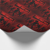 Zombie Dance Party Geschenkpapier (Ecke)