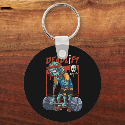 Zombie Deadlift, Halloween-Fitness G Schlüsselanhänger (Vorderseite)
