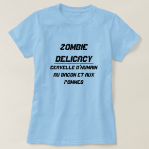 Zombie Delicacy Menschliches Gehirn mit Speck und  T-Shirt