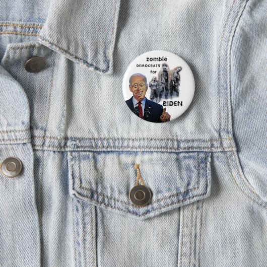 Zombie-Demokraten für Biden Button (Beispiel)