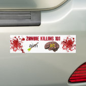 Zombie, der 101 (Ziel, tötet Pfeil am Gehirn) Autoaufkleber (Auf Auto)