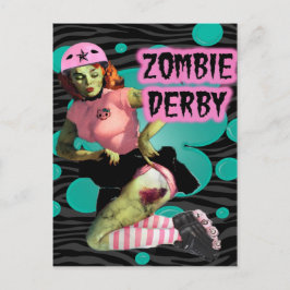 Zombie Derby Postkarte