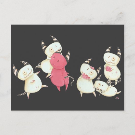 Zombie Devils - Little Devils art ipad case Postkarte (Vorderseite)