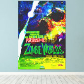 Zombie, die Untote Star Green Leinwanddruck (Insitu (Holzboden))