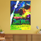 Zombie, die Untote Star Green Leinwanddruck (Insitu (Wohnzimmer))
