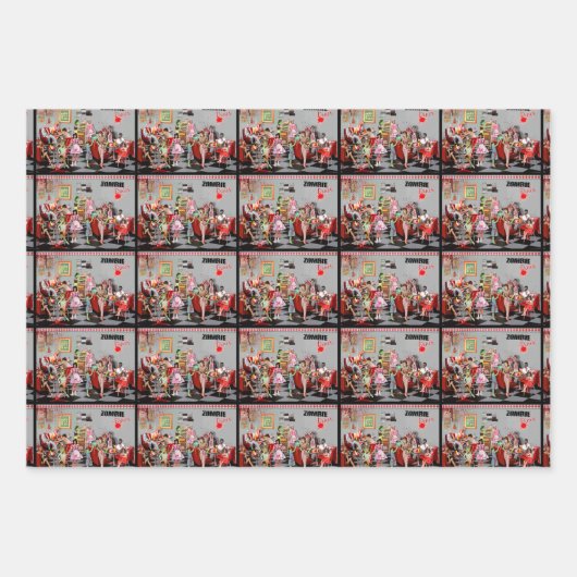 Zombie Diner Geschenkpapier Set (Vorderseite 3)