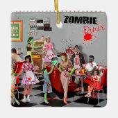 Zombie Diner Keramikornament (Vorderseite)