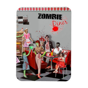 Zombie Diner Magnet