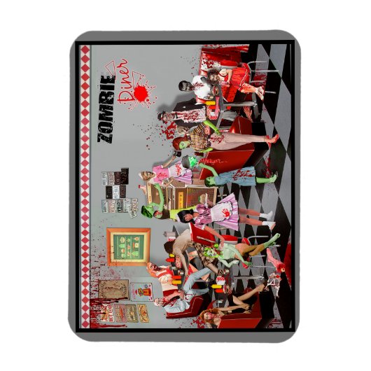 Zombie Diner Magnet (Vertikal)