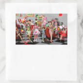 Zombie Diner Rechteckiger Aufkleber (Tasche)